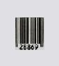 etichetta antitaccheggio falso barcode 30x30